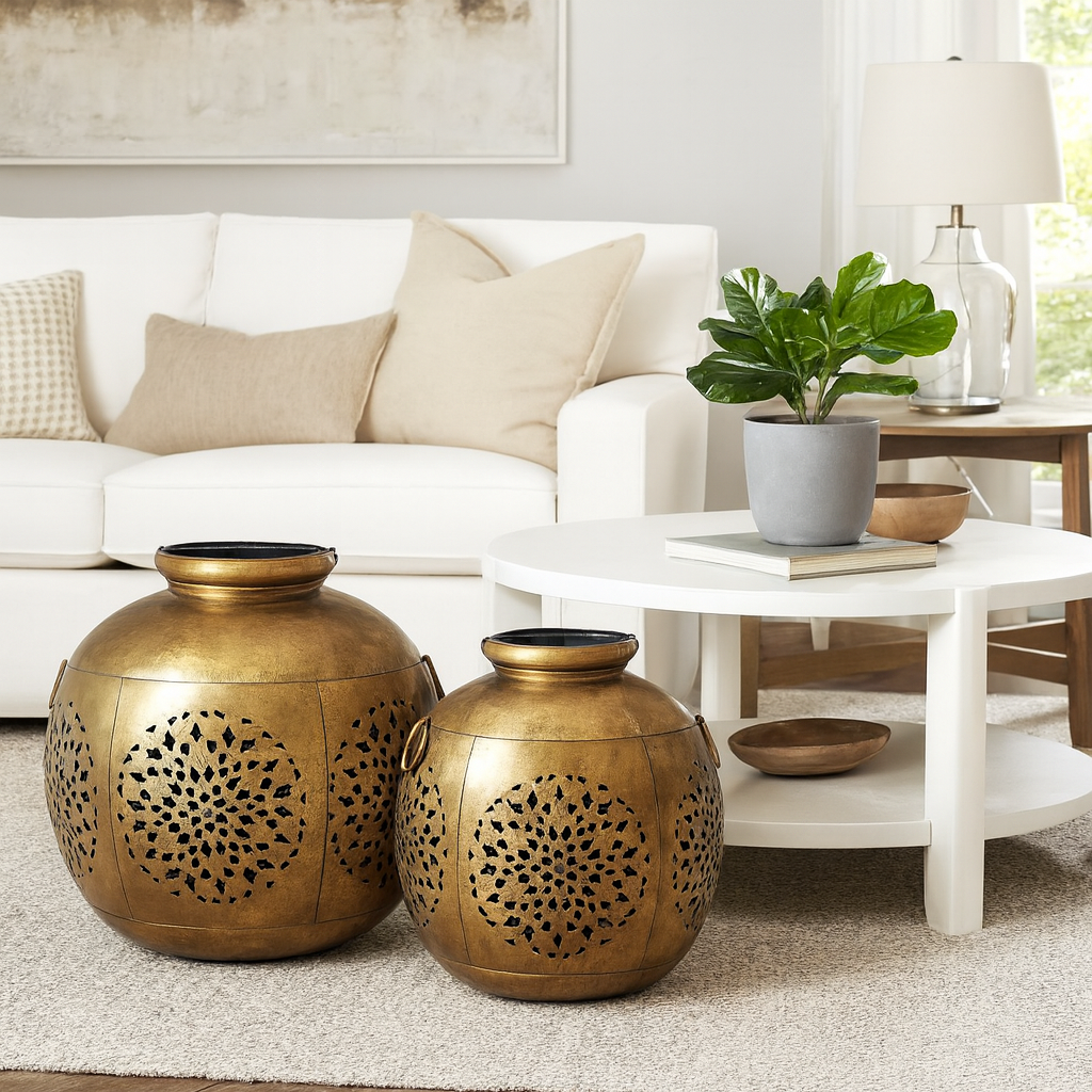 Elise Brass Finish Lantern