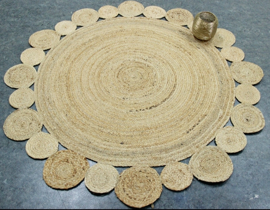 Chloe Handmade Natural Fiber Jute Rug