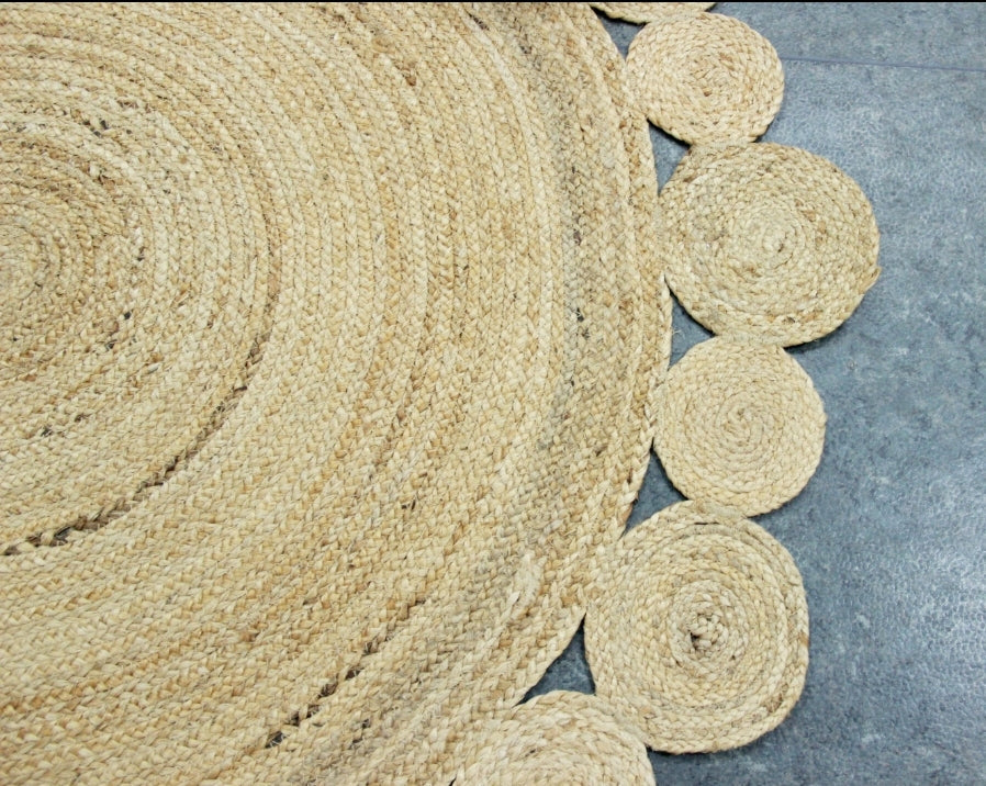 Chloe Handmade Natural Fiber Jute Rug