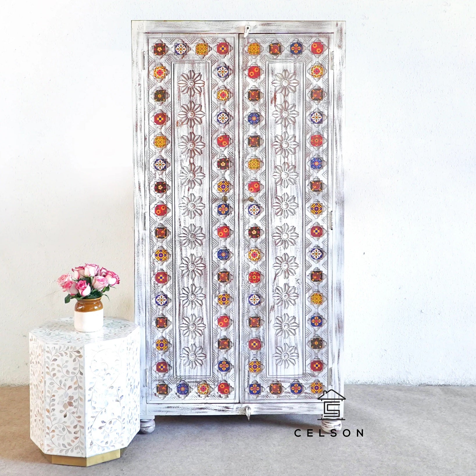 Savy Hand Carved Almirah