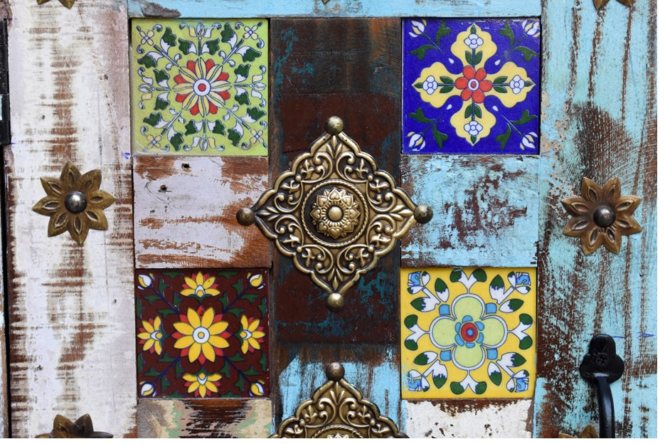 Carol Multi Color Tile SideBoard