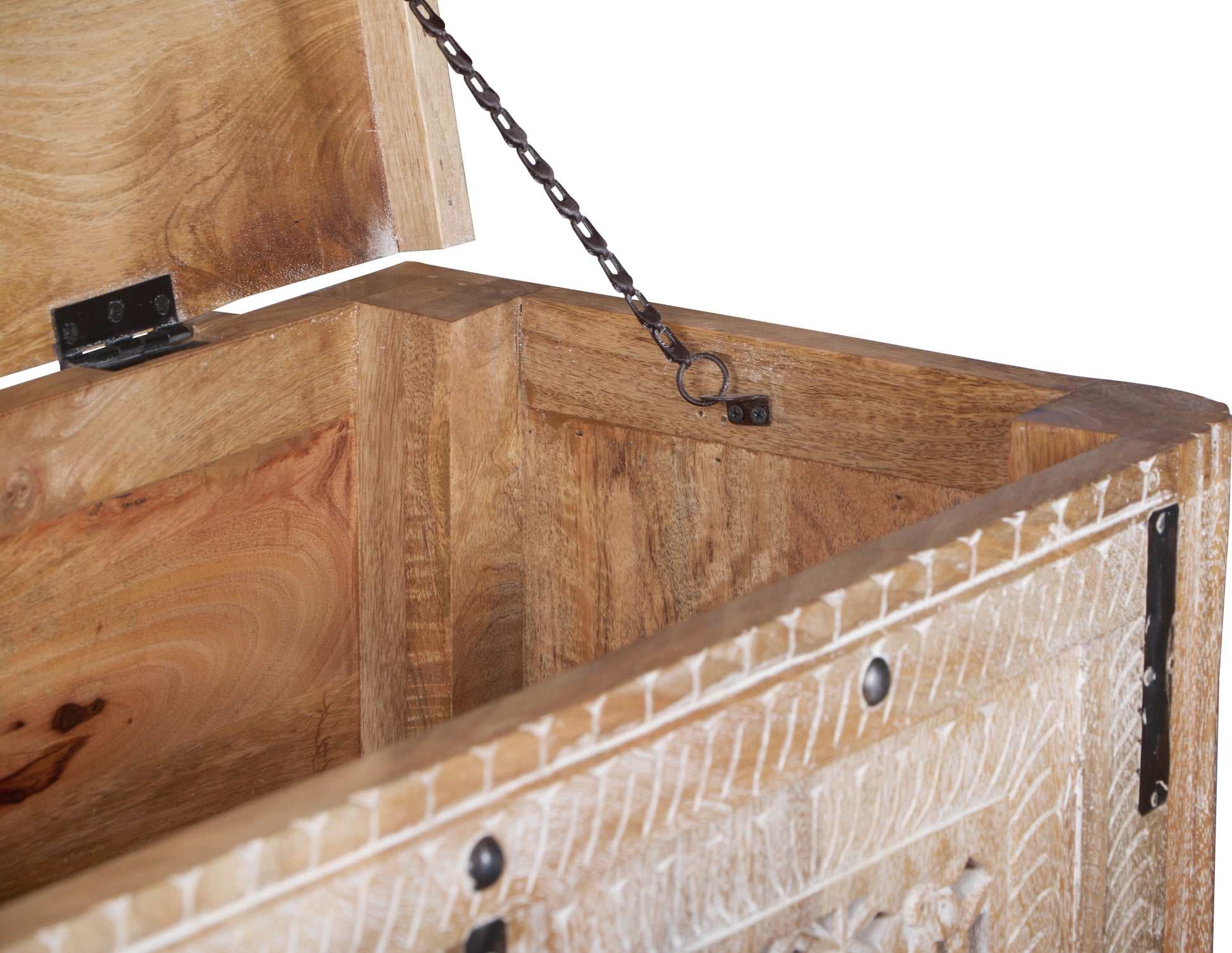 Rehman Hand Carved Wooden Console Table