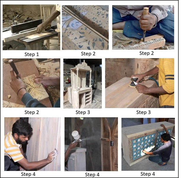 Luca Wooden Bedside Table