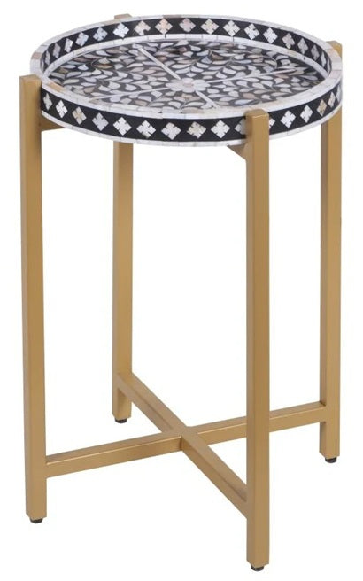 Lavie Mother of Pearl Inlay Side Table