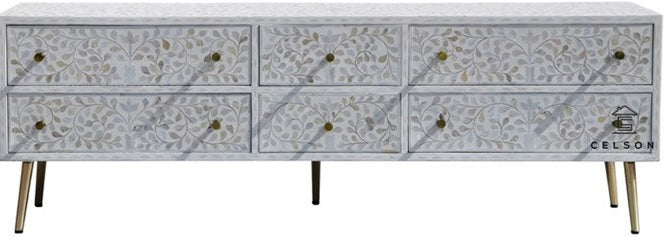 Sam Mother of Pearl Inlay TV Cabinet