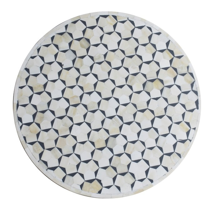 Carell Bone Inlay Stool