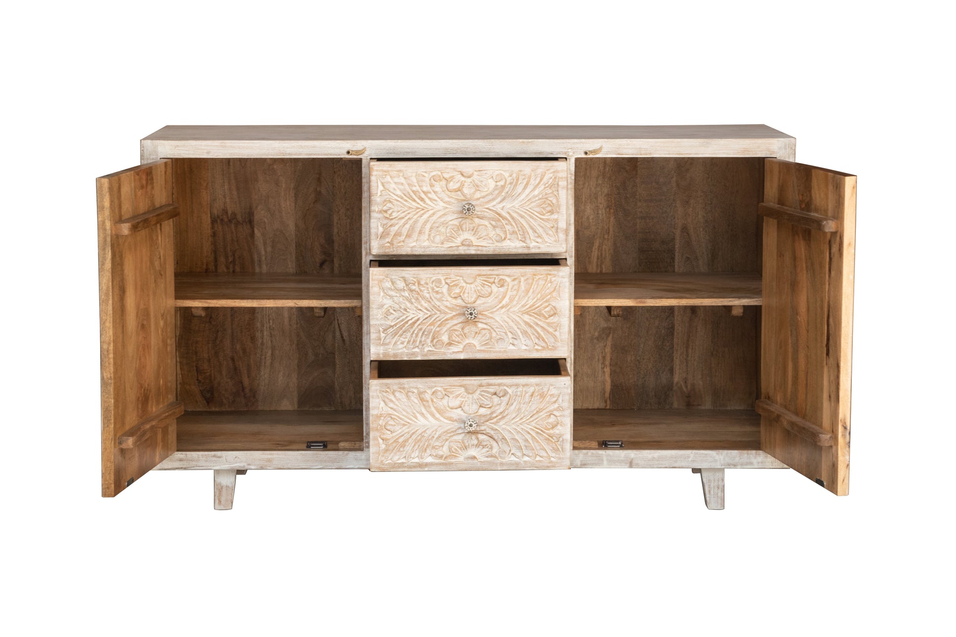 Rehman Hand Carved Wooden Buffet