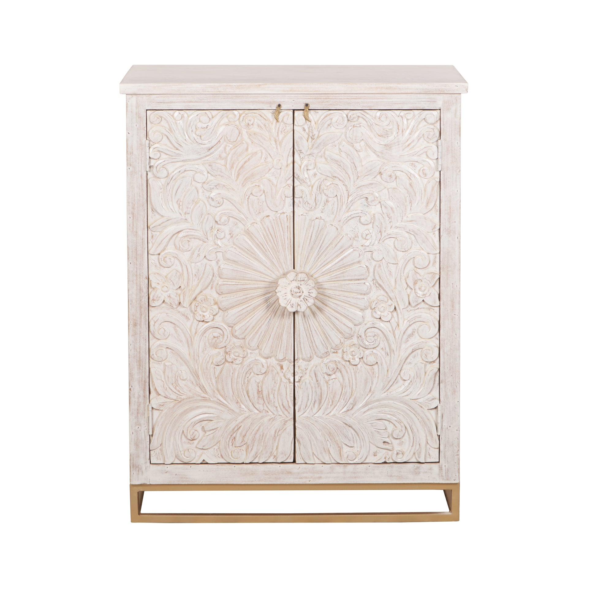 Dalva Indian Wood Bar Cabinet