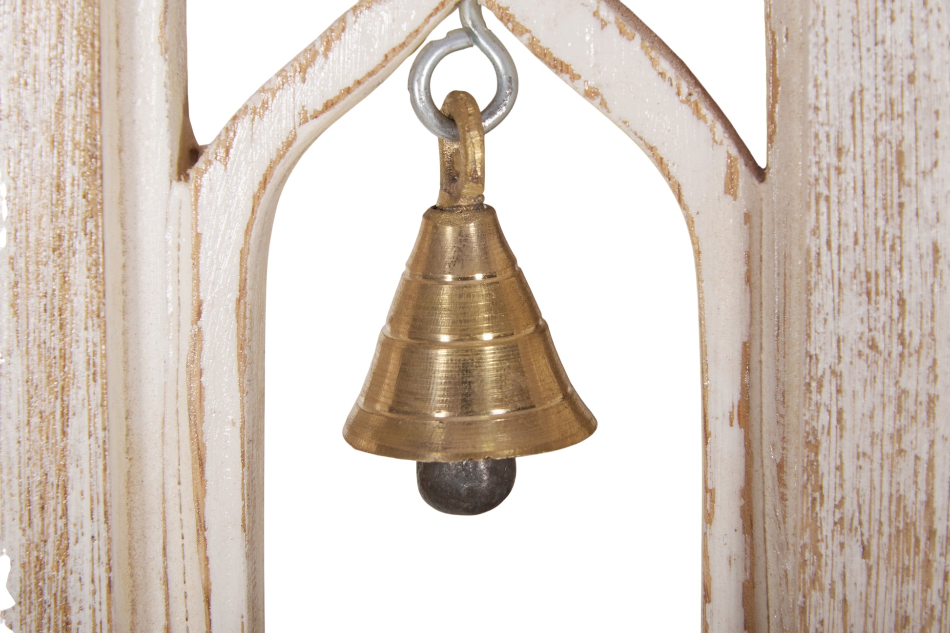 Akira Hand Carved Room Divider with Brass bells