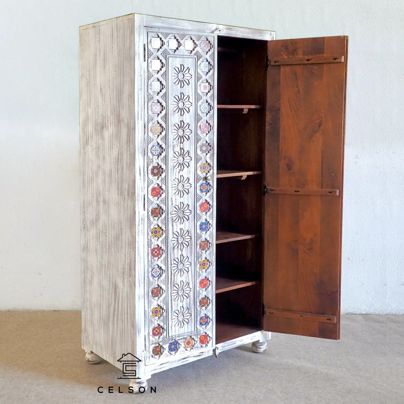 Savy Hand Carved Almirah