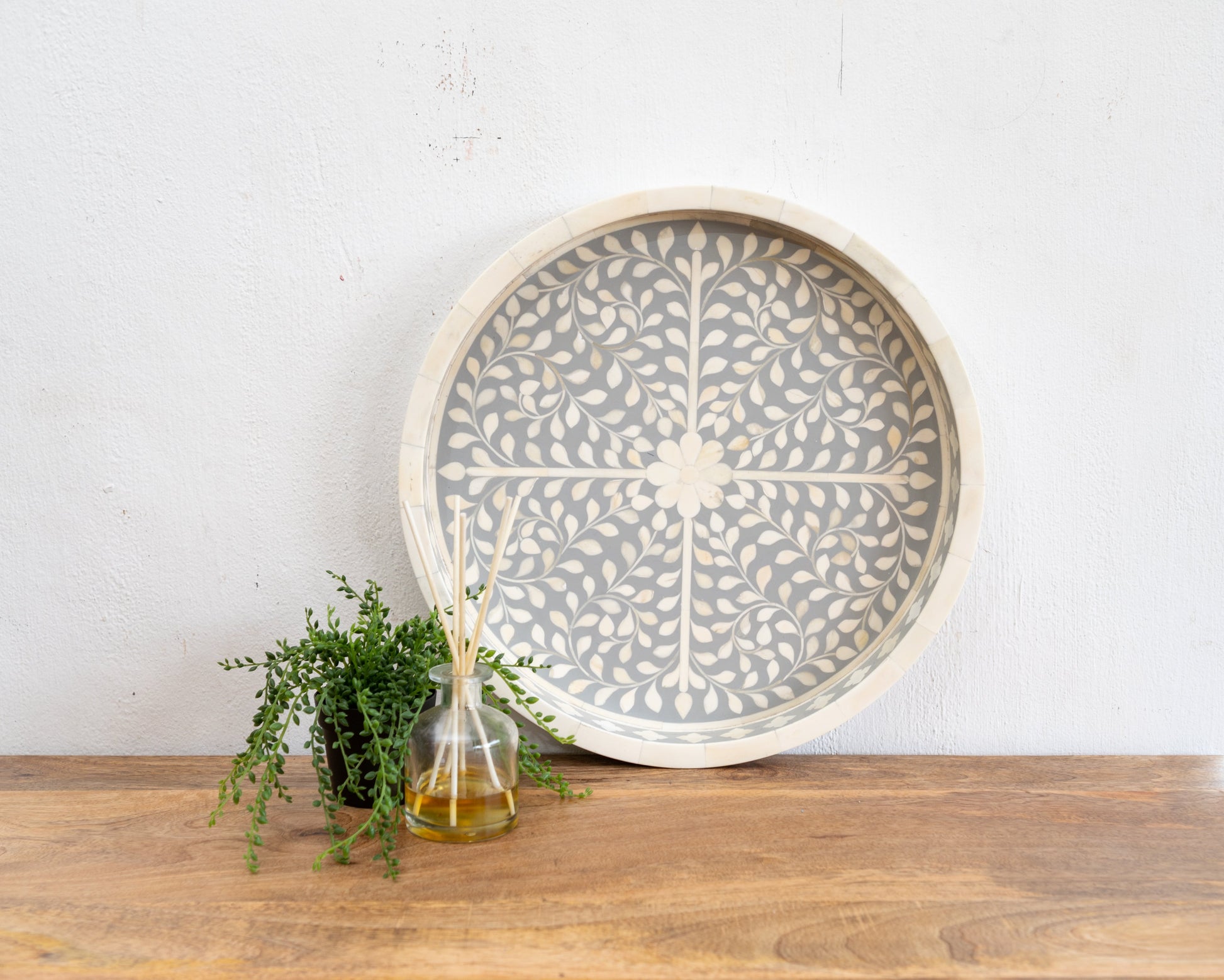 Yuvi Bone Inlay Tray