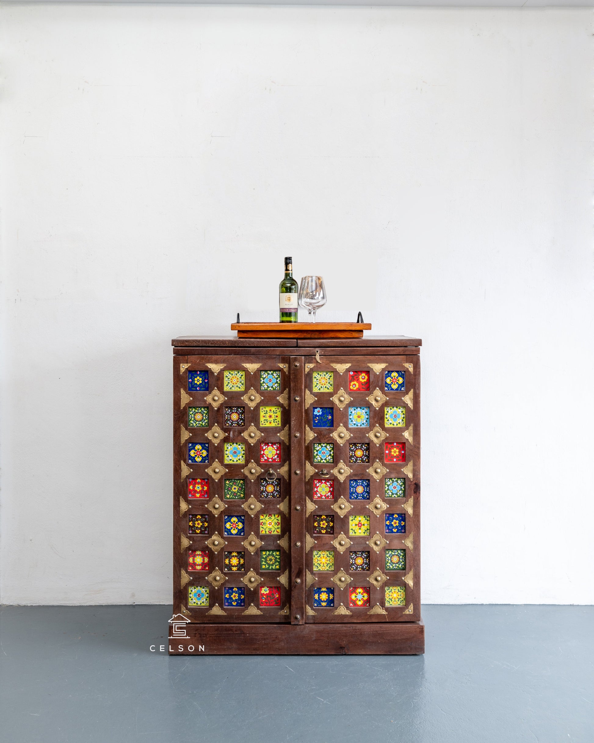 Eva Tile Bar Cabinet