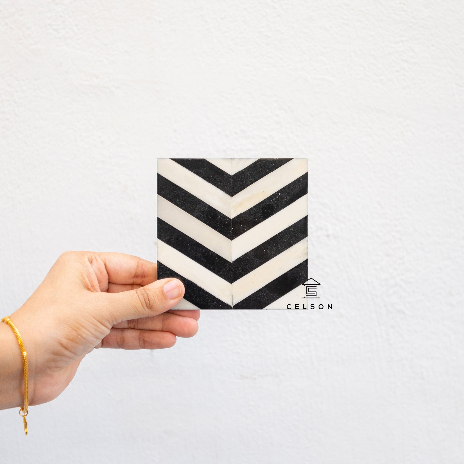 Deena Bone Inlay Coaster