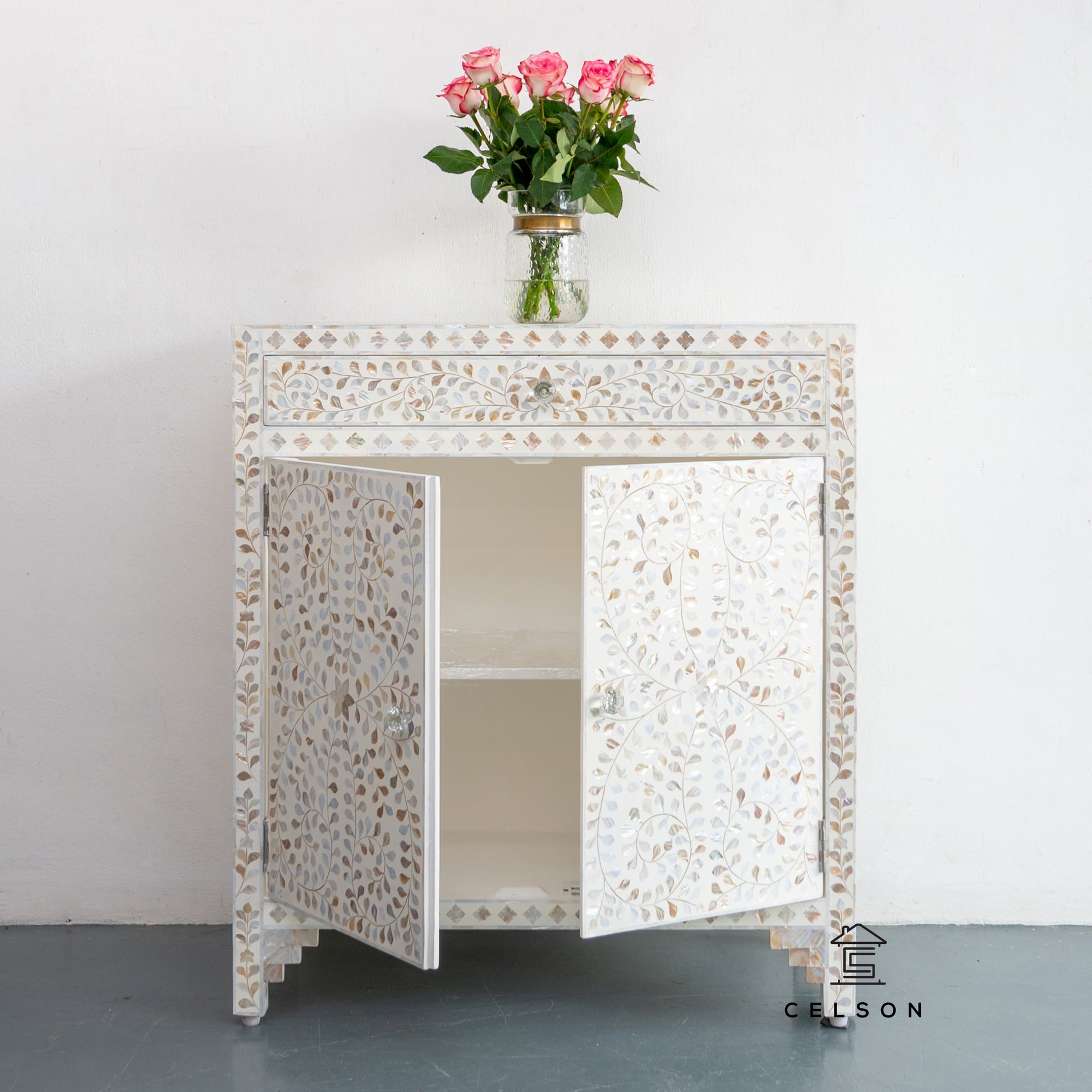 Biba Mother of Pearl Inlay Cabinet