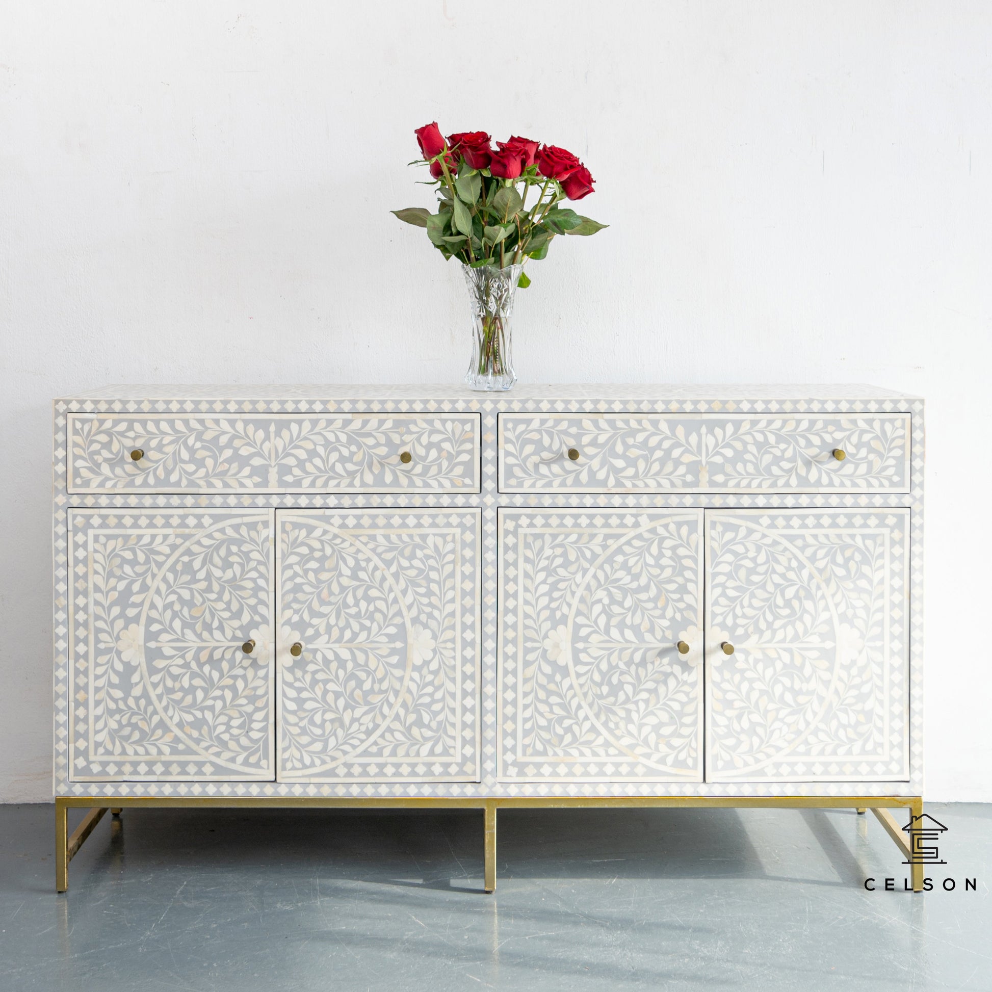 Eleyana Bone Inlay Chest of Drawer