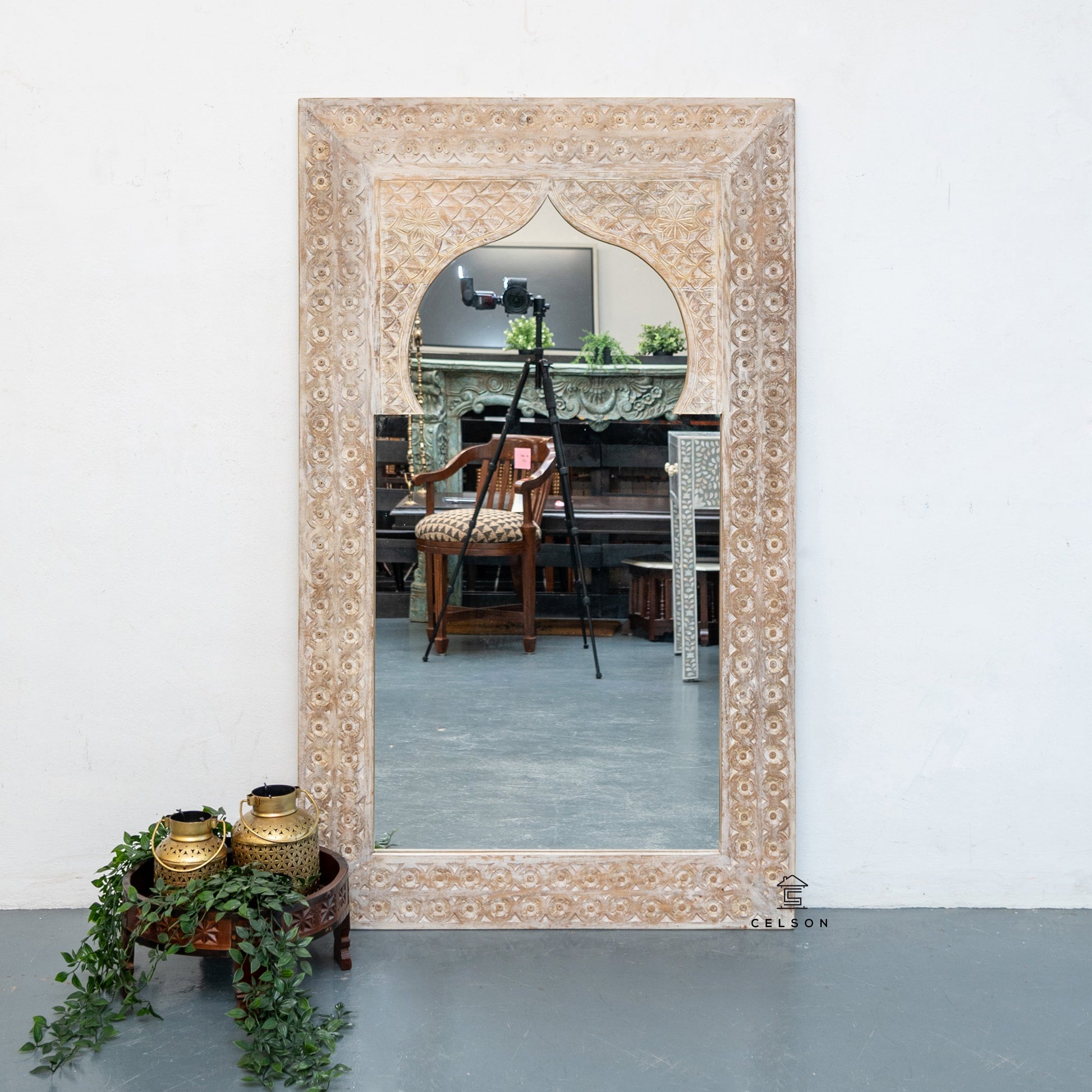 Steve Hand Carved Mirror