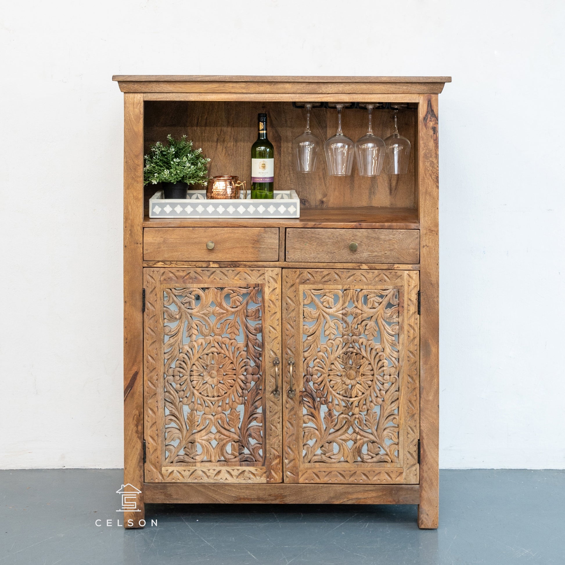Margo Wooden Bar Counter