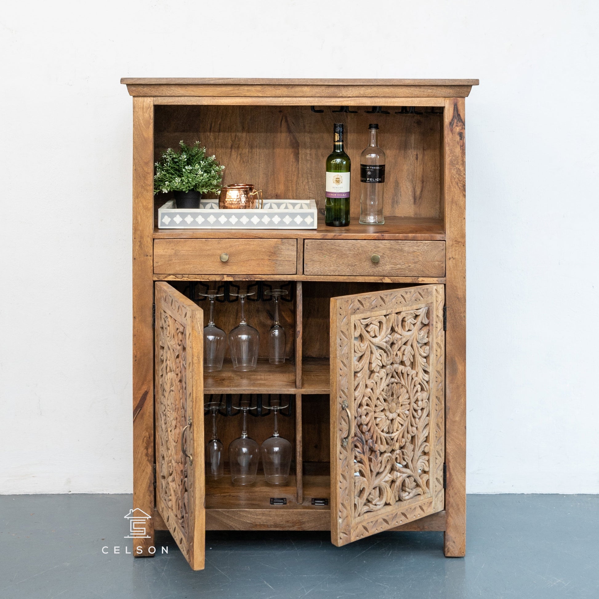 Margo Wooden Bar Counter