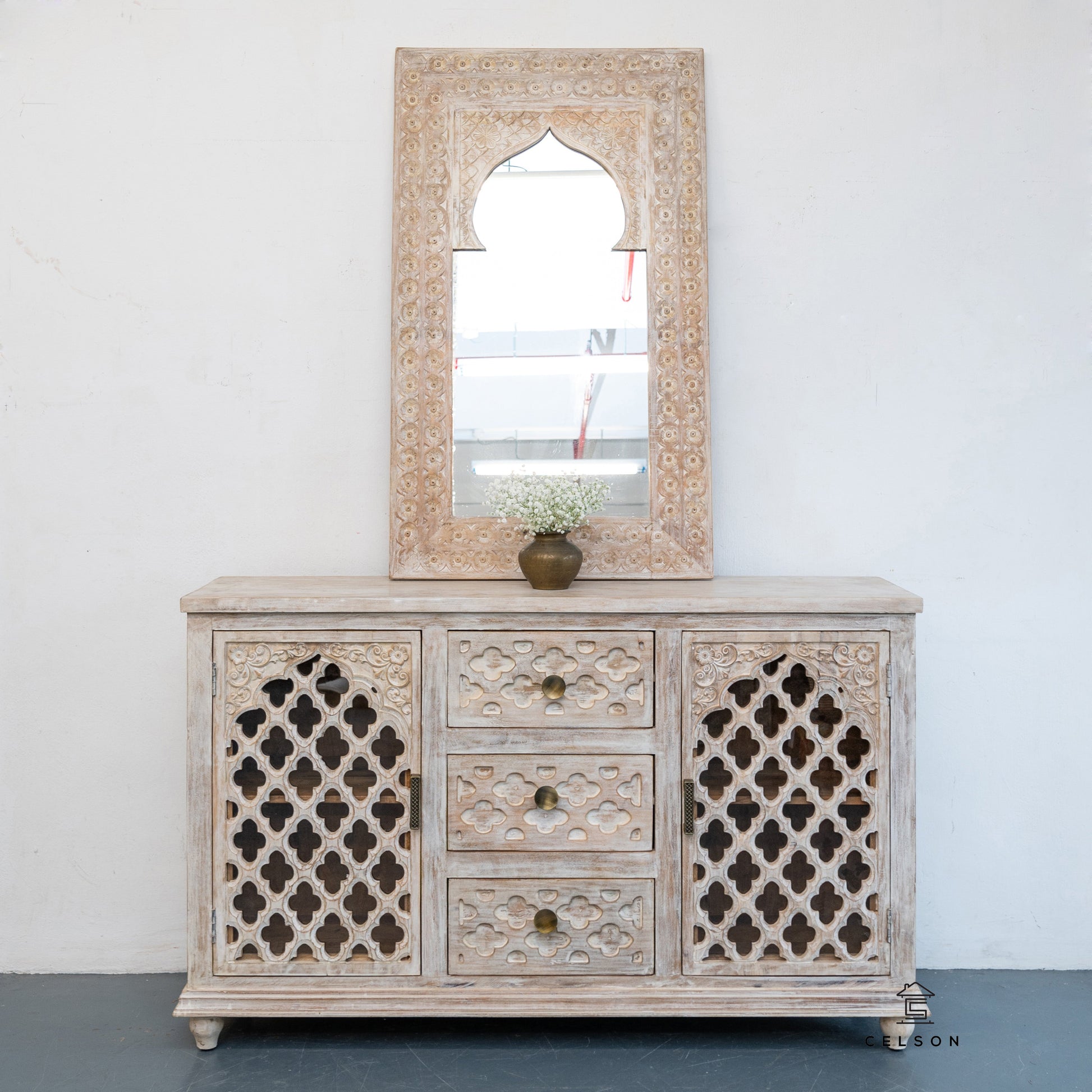 Steve Hand Carved Mirror