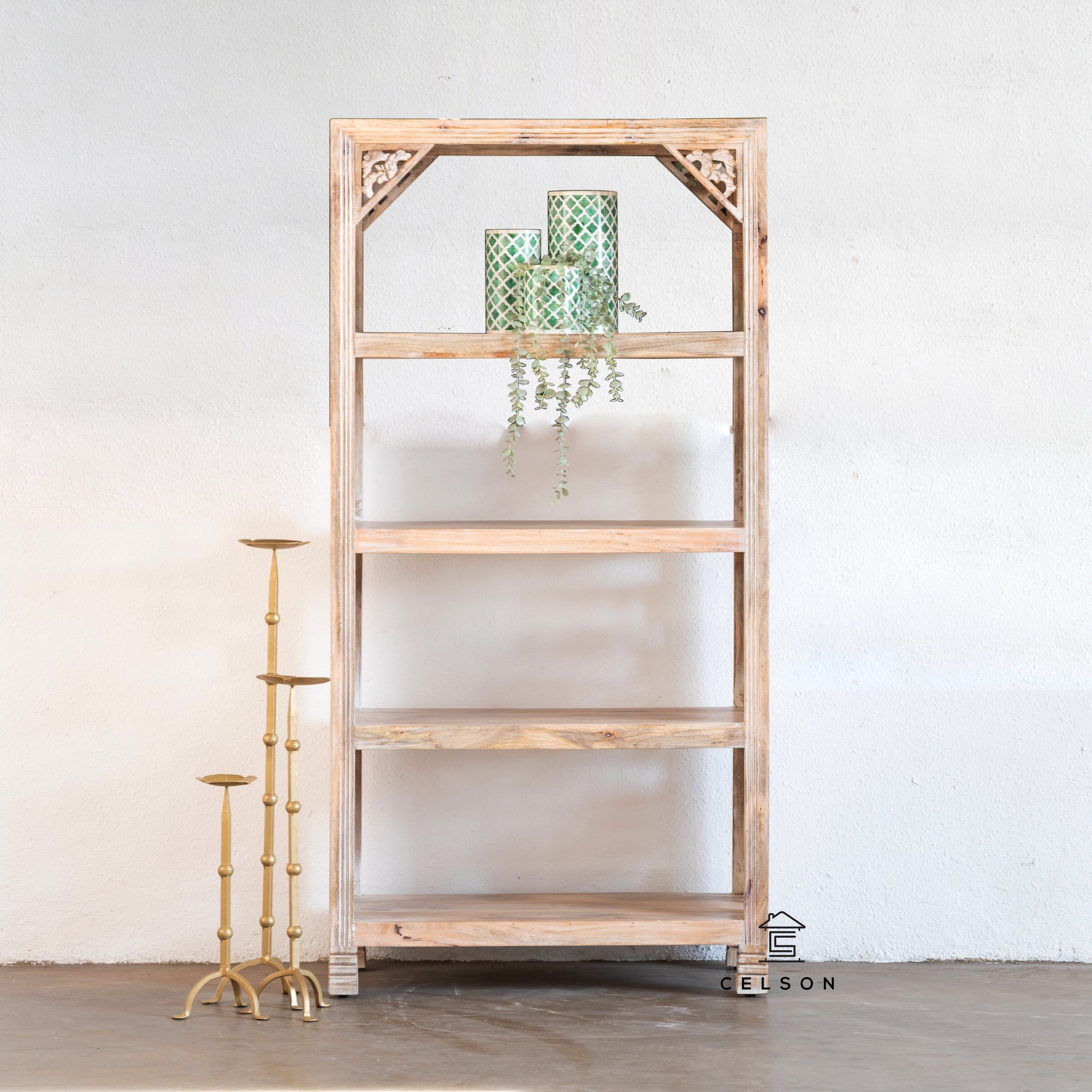 Peter Carved Bookshelf