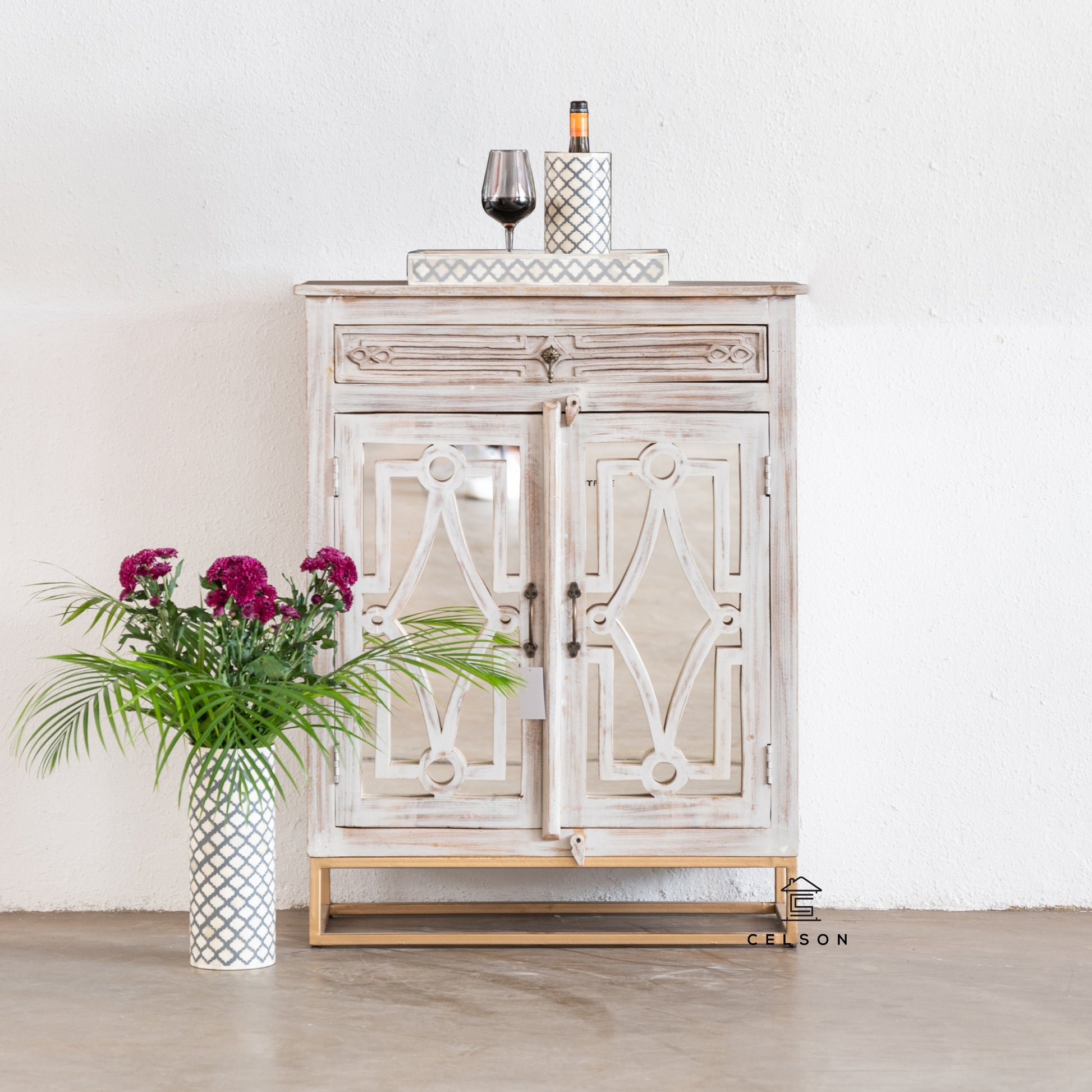 Riva Wooden Bar Cabinet