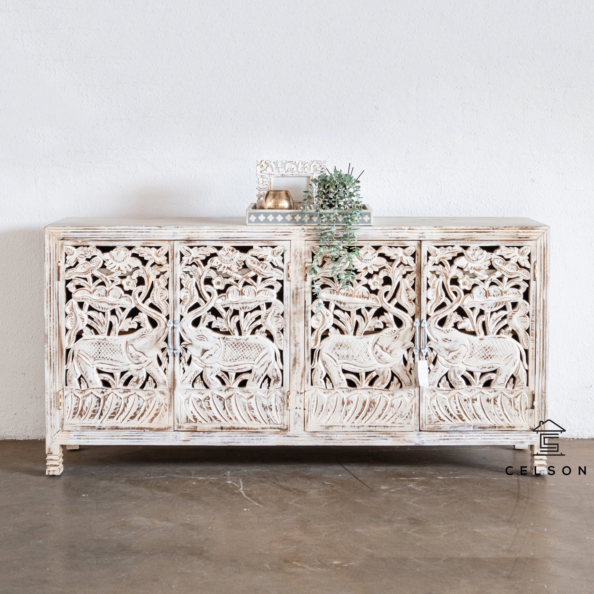 Rachel Hand Carved Wooden Buffet