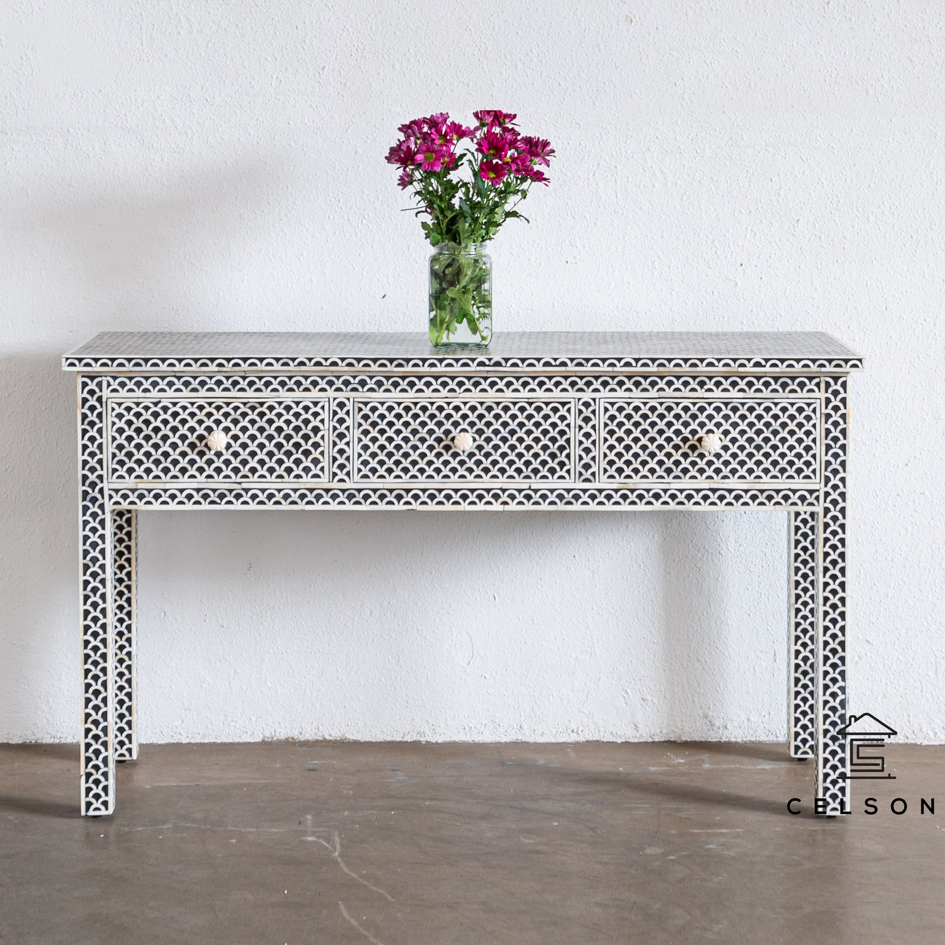Julieth Bone Inlay Console Table