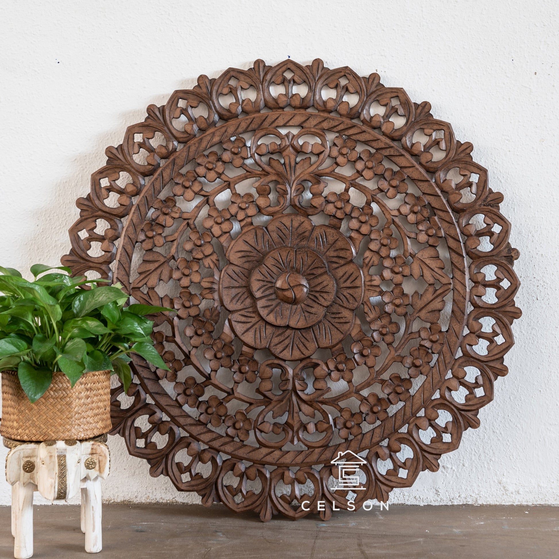 Niama Carved Wall Panel