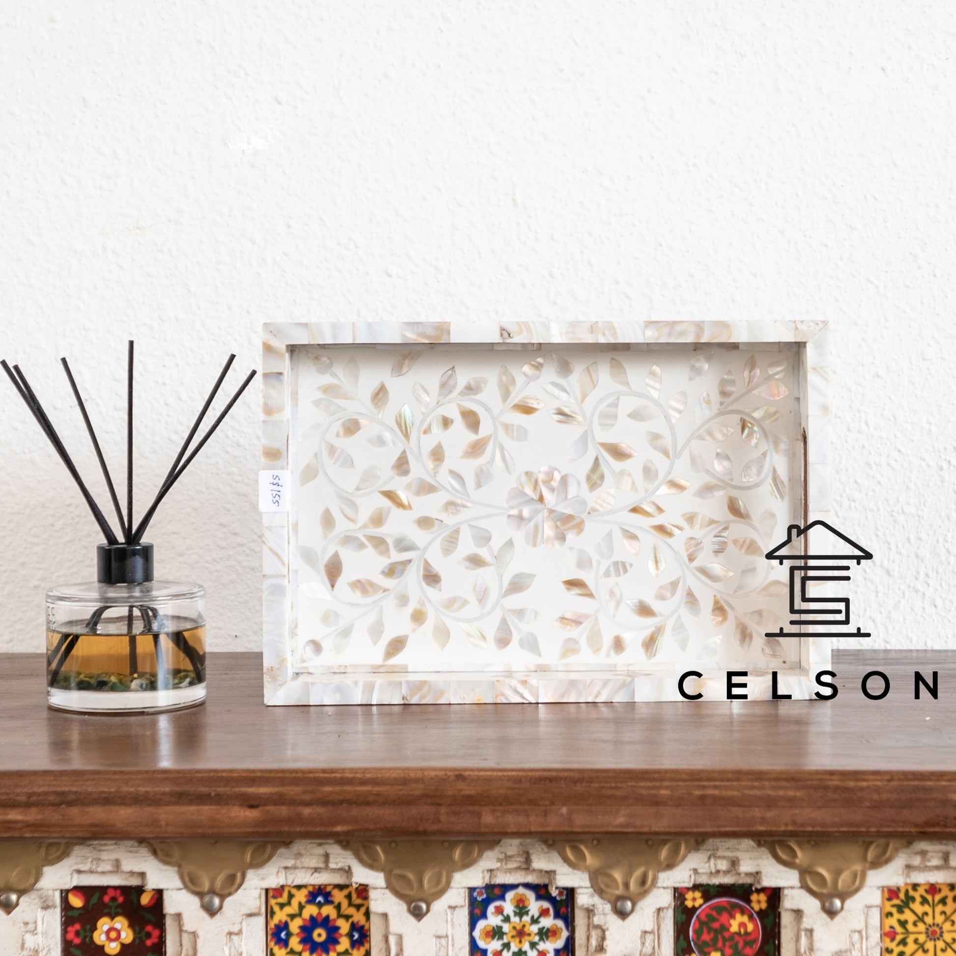 Gus Mother of Pearl Inlay Tray