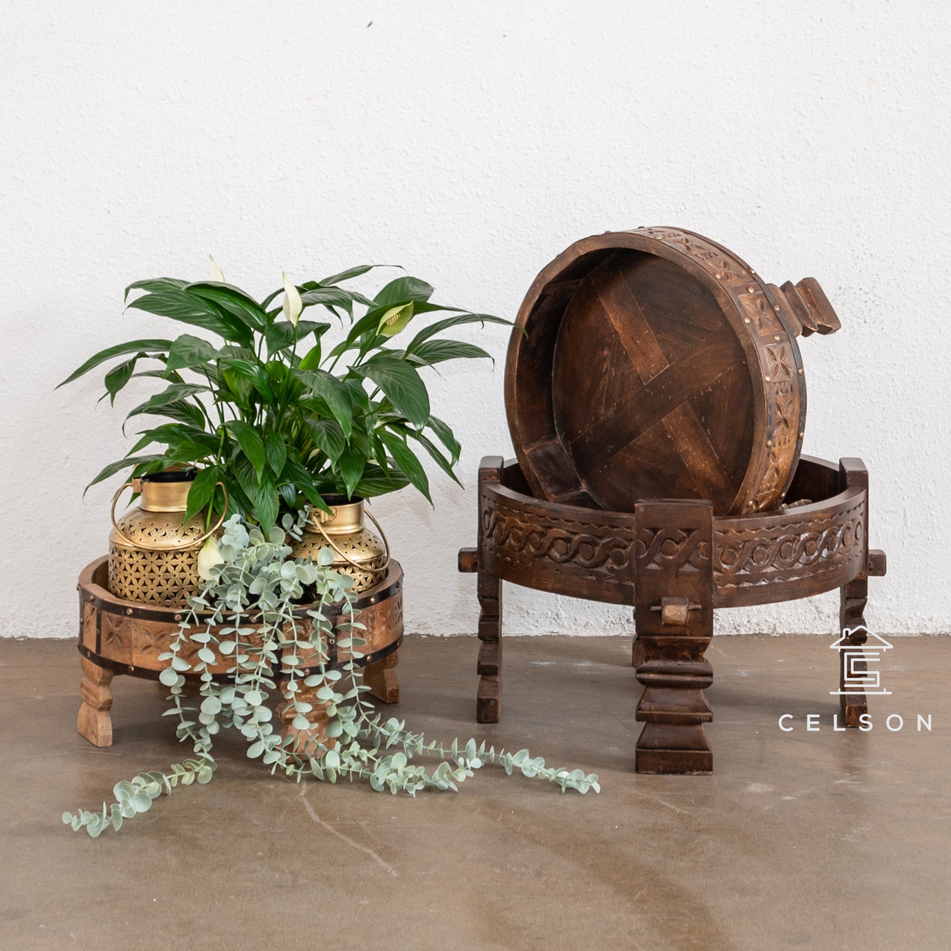 Jupiter Carved Chakki Table