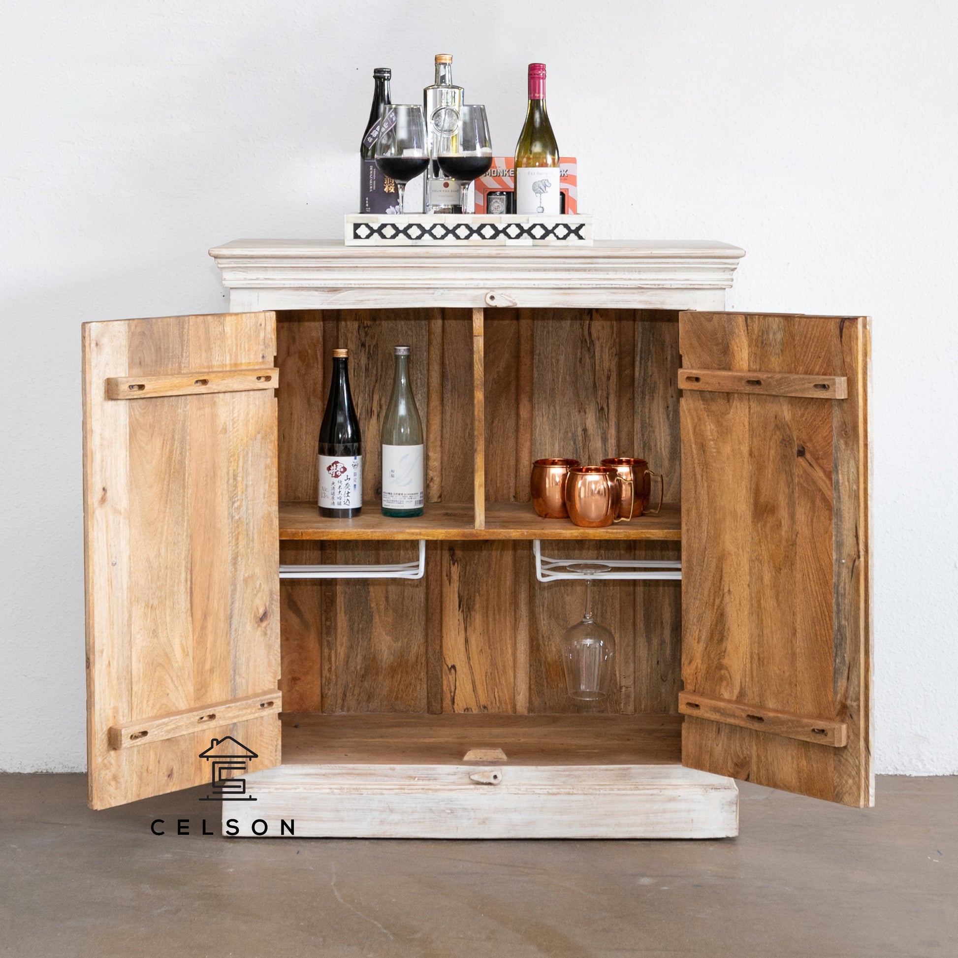 Remy Wooden Bar Cabinet