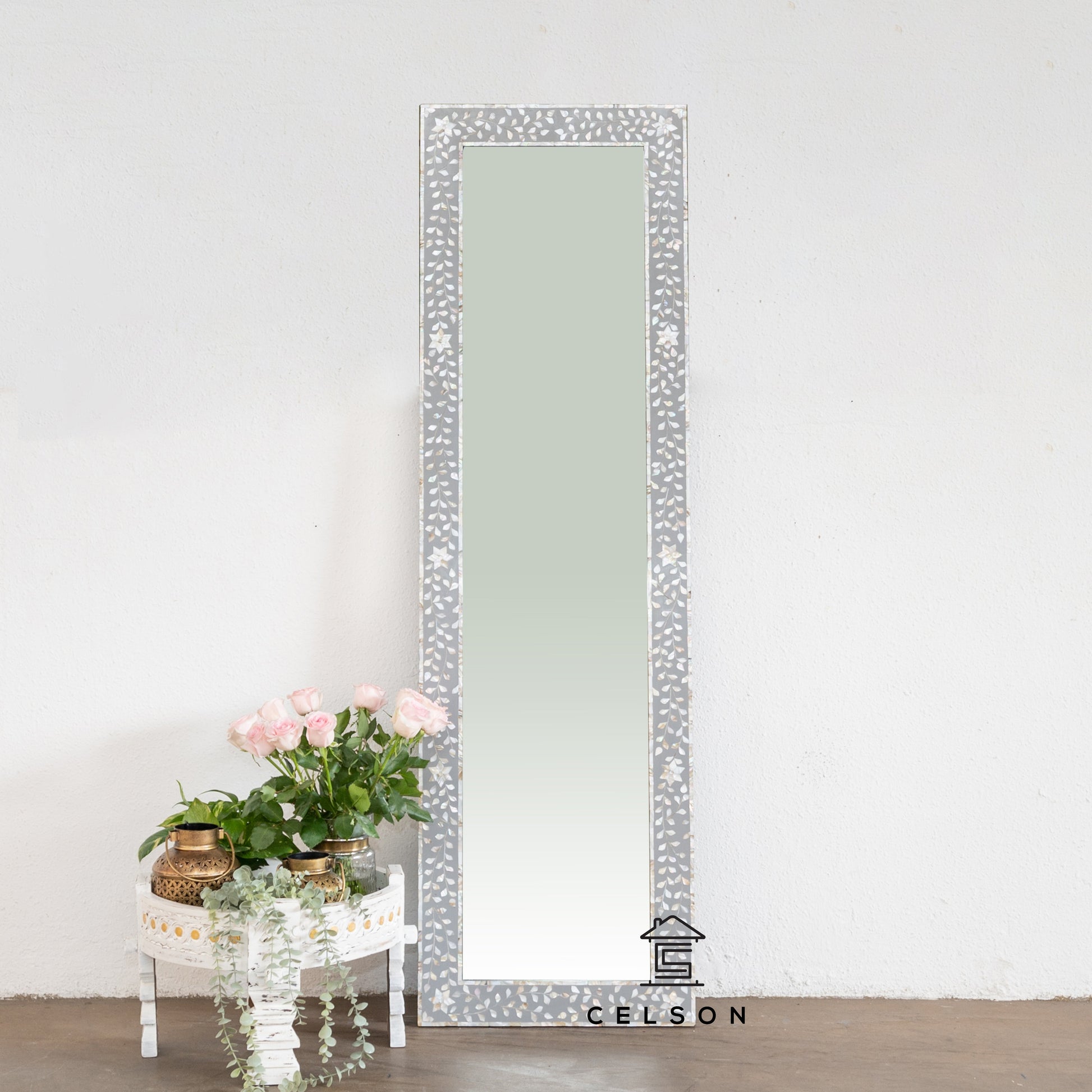 Ramona Mother of Pearl Inlay Mirror