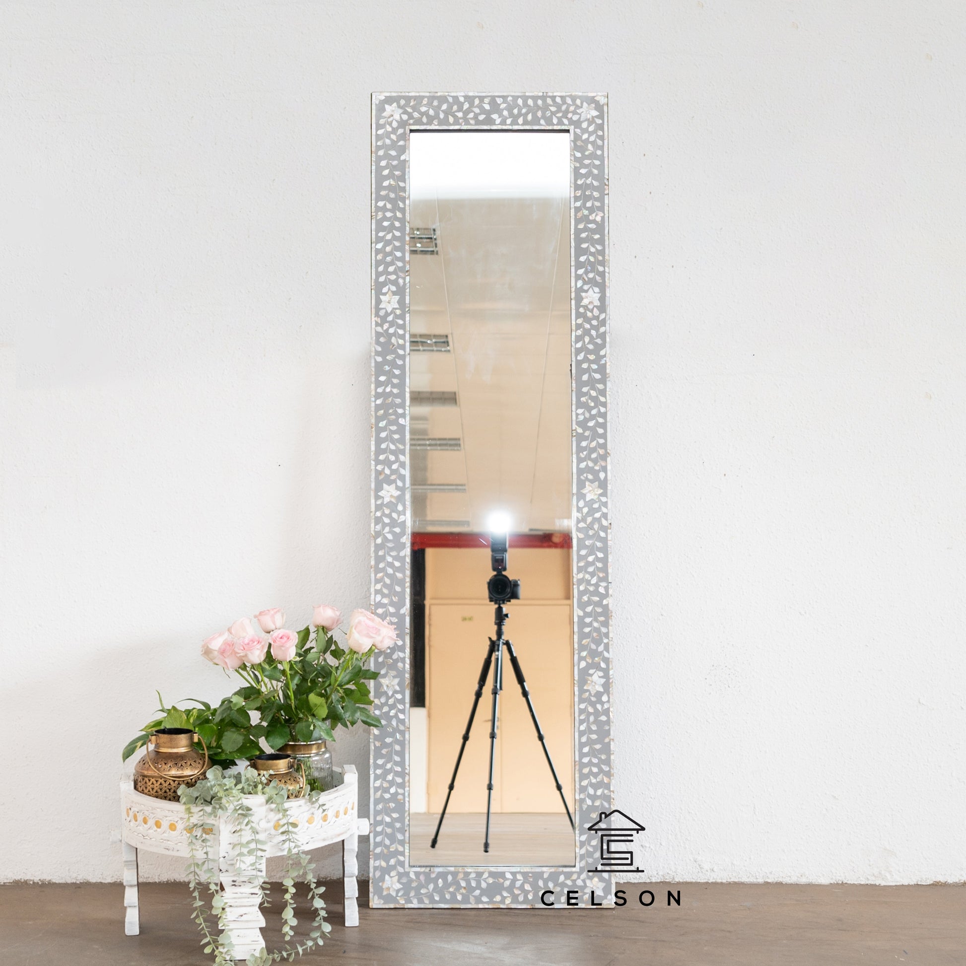 Ramona Mother of Pearl Inlay Mirror