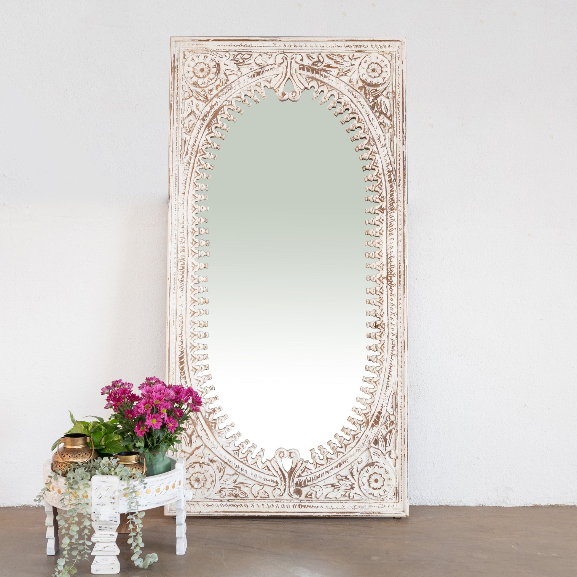 Utkarsh Hand Carved Mirror