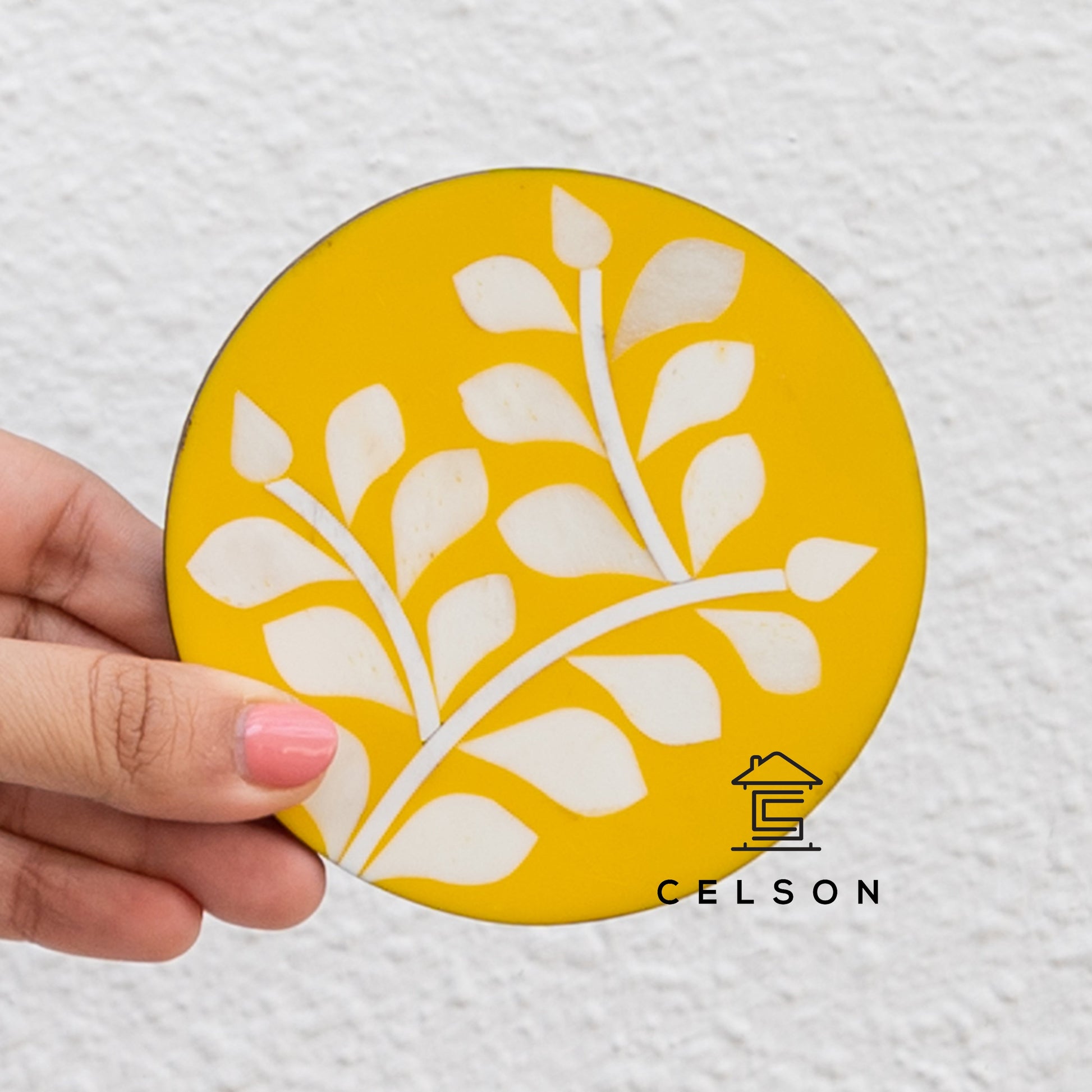 Ali Bone Inlay Multi Colours Coaster