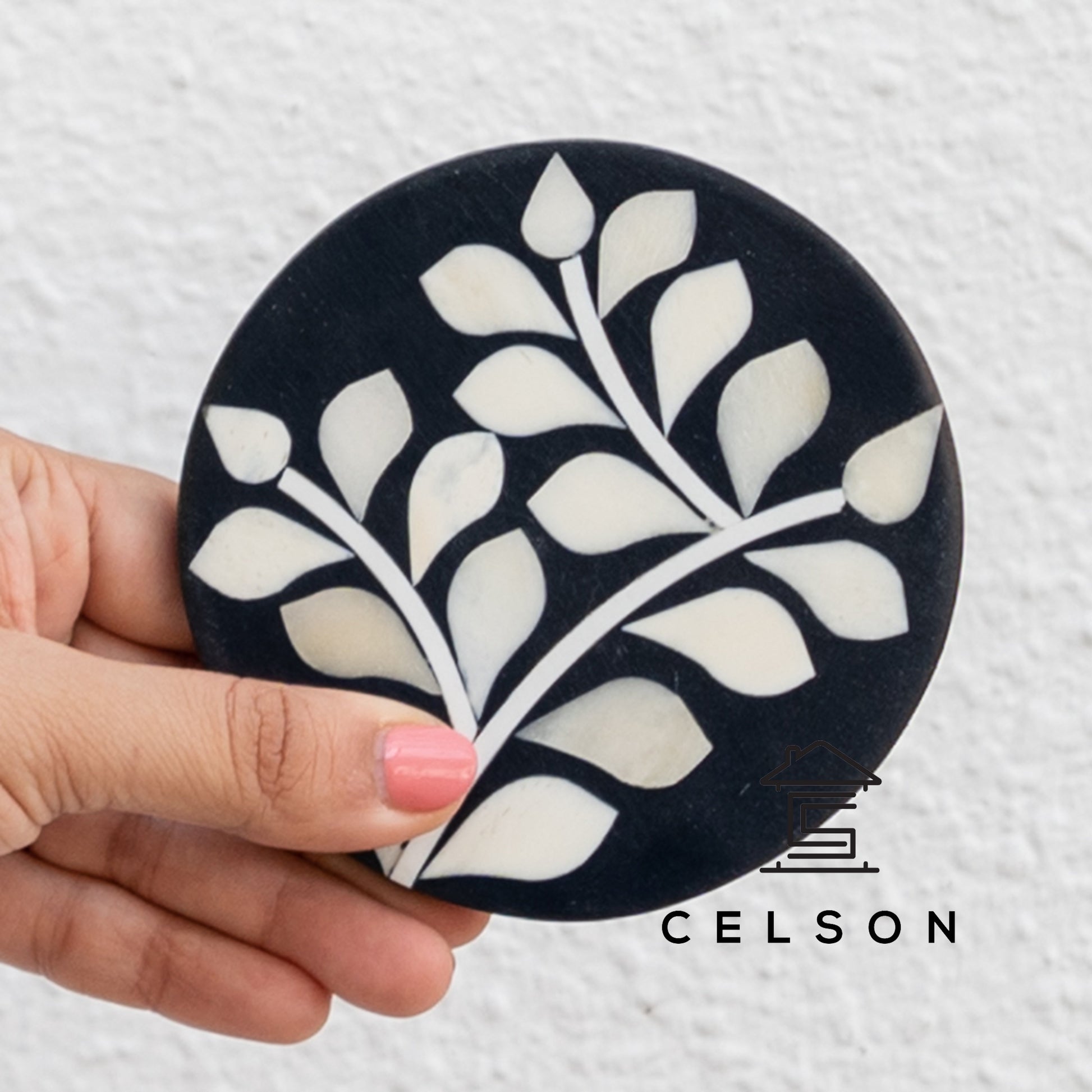 Ali Bone Inlay Multi Colours Coaster