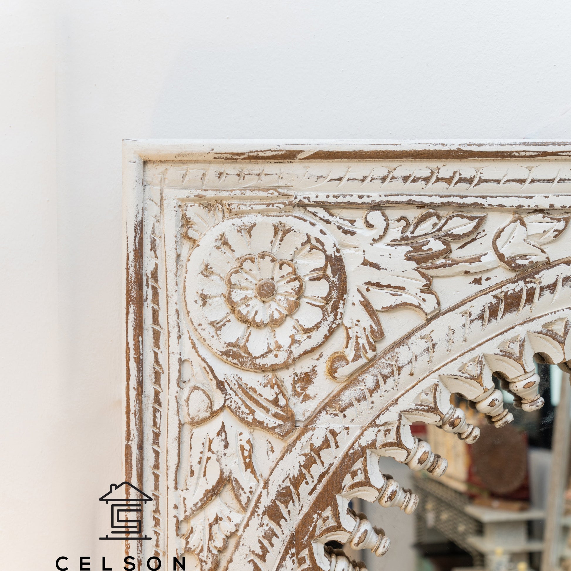 Utkarsh Hand Carved Mirror