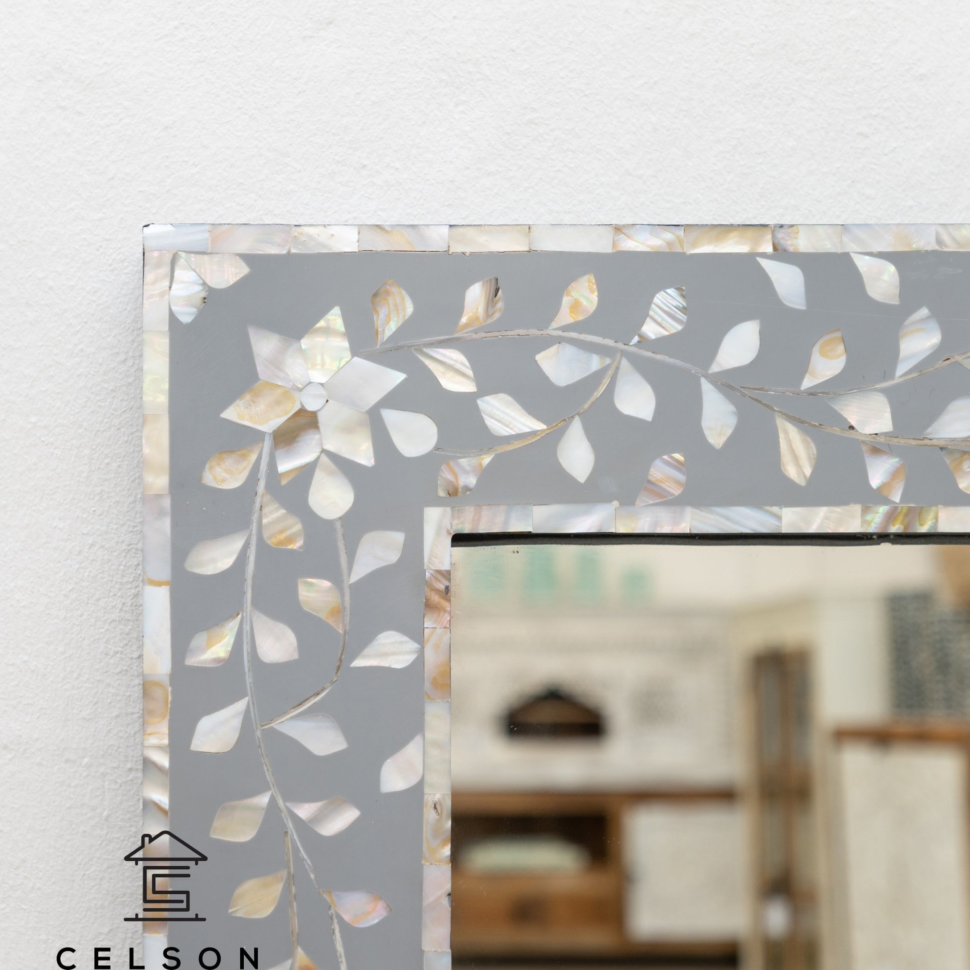 Ramona Mother of Pearl Inlay Mirror