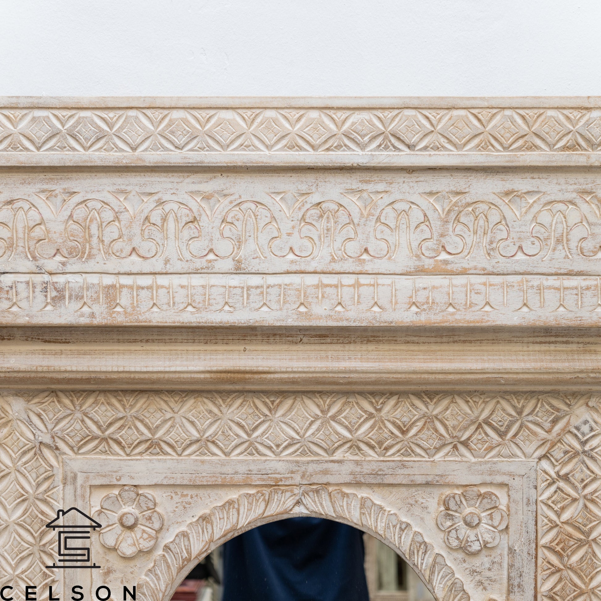 Sami Hand Carved Window Mirror