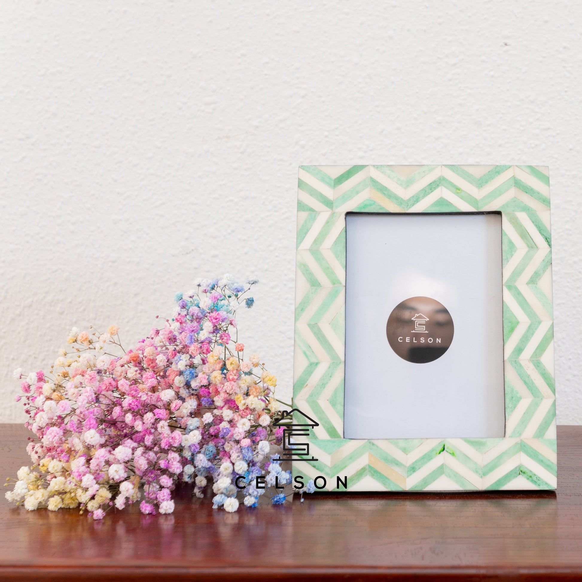 Freya Bone Inlay Photo Frame