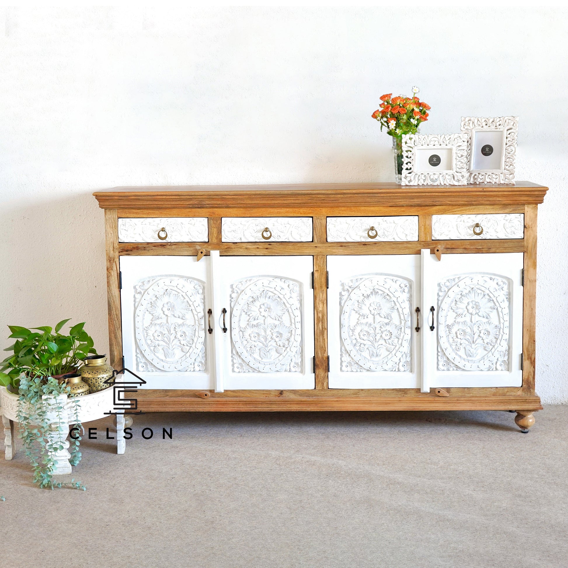 Danny Carved Wooden Buffet