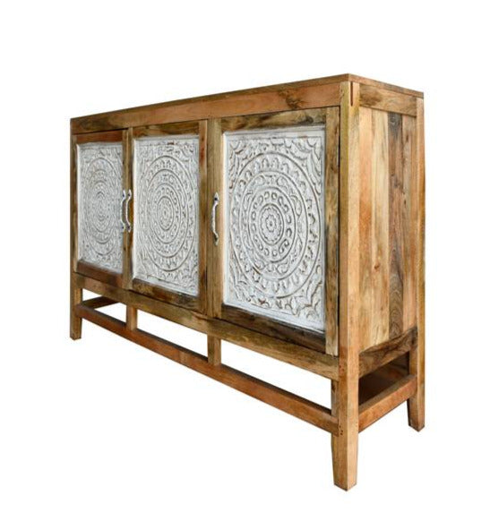 Oliver Hand Carved Wooden Sideboard