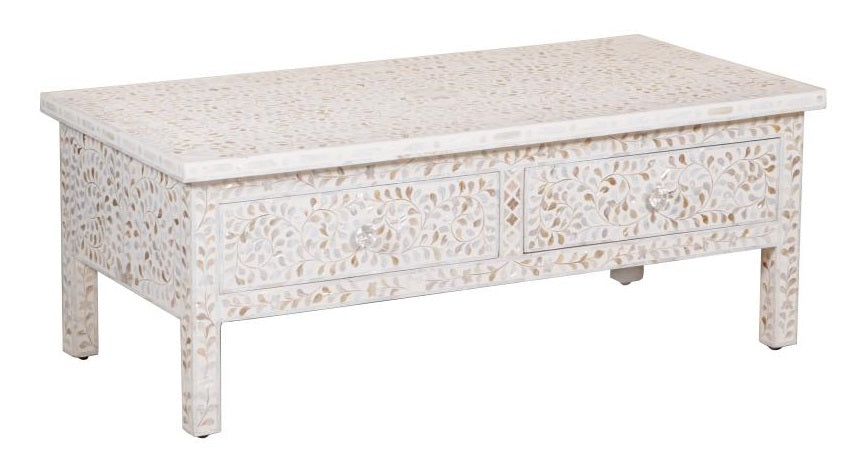 Harry Mother Of Pearl Inlay Coffee Table