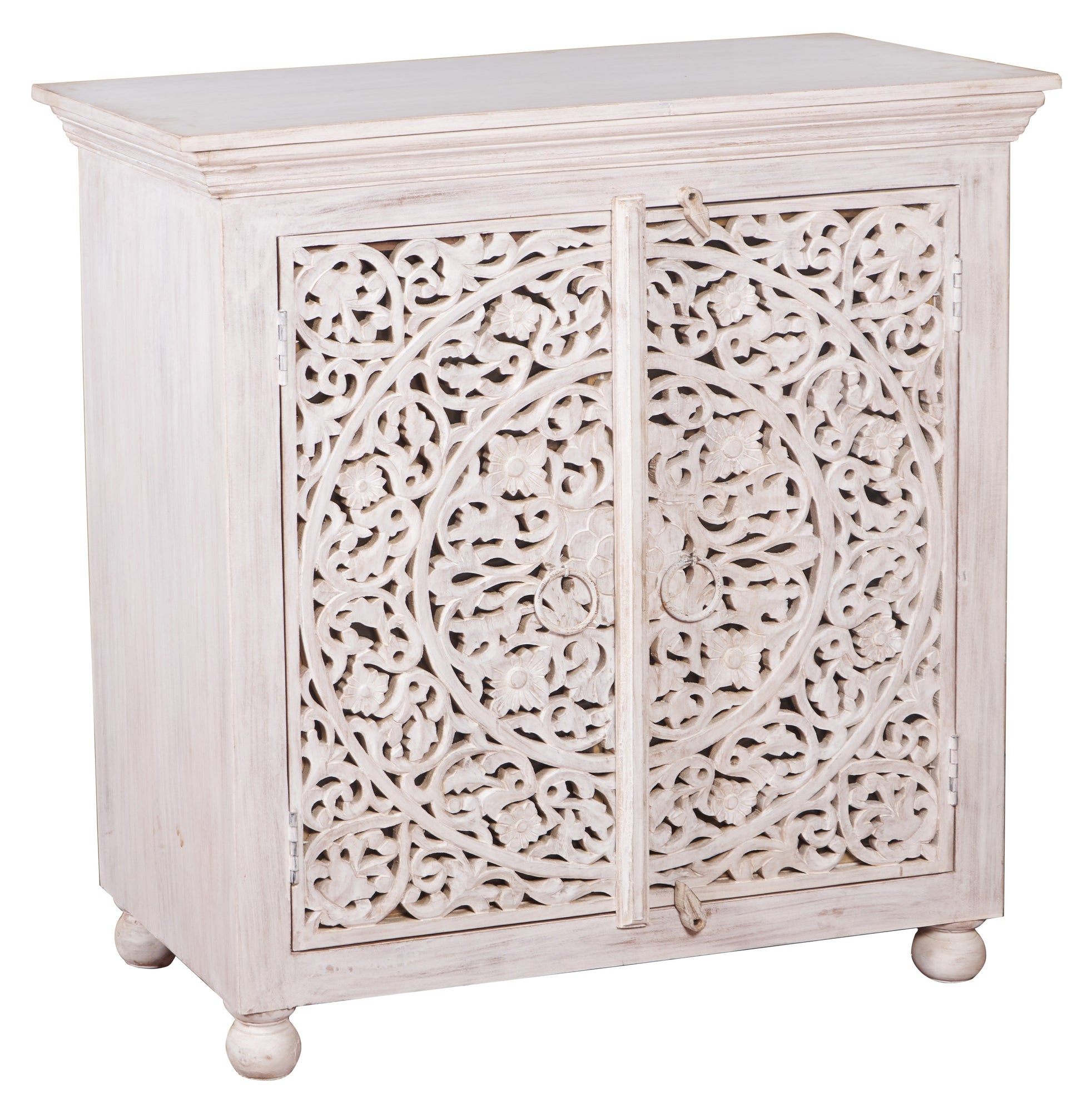Ziva Carved Wooden Chest