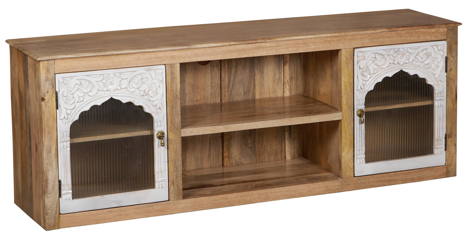 William Hand Carved Wooden TV Cabinet