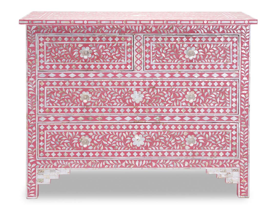 Bella Mother of Pearl Inlay Chest of Drawer