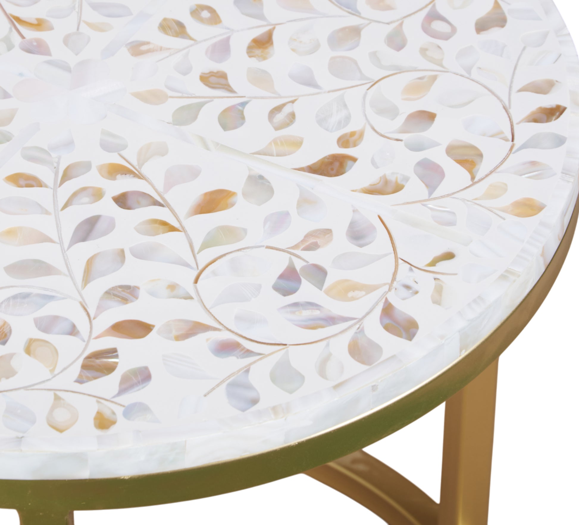 Theo Mother of Pearl Inlay Nesting Coffee Table