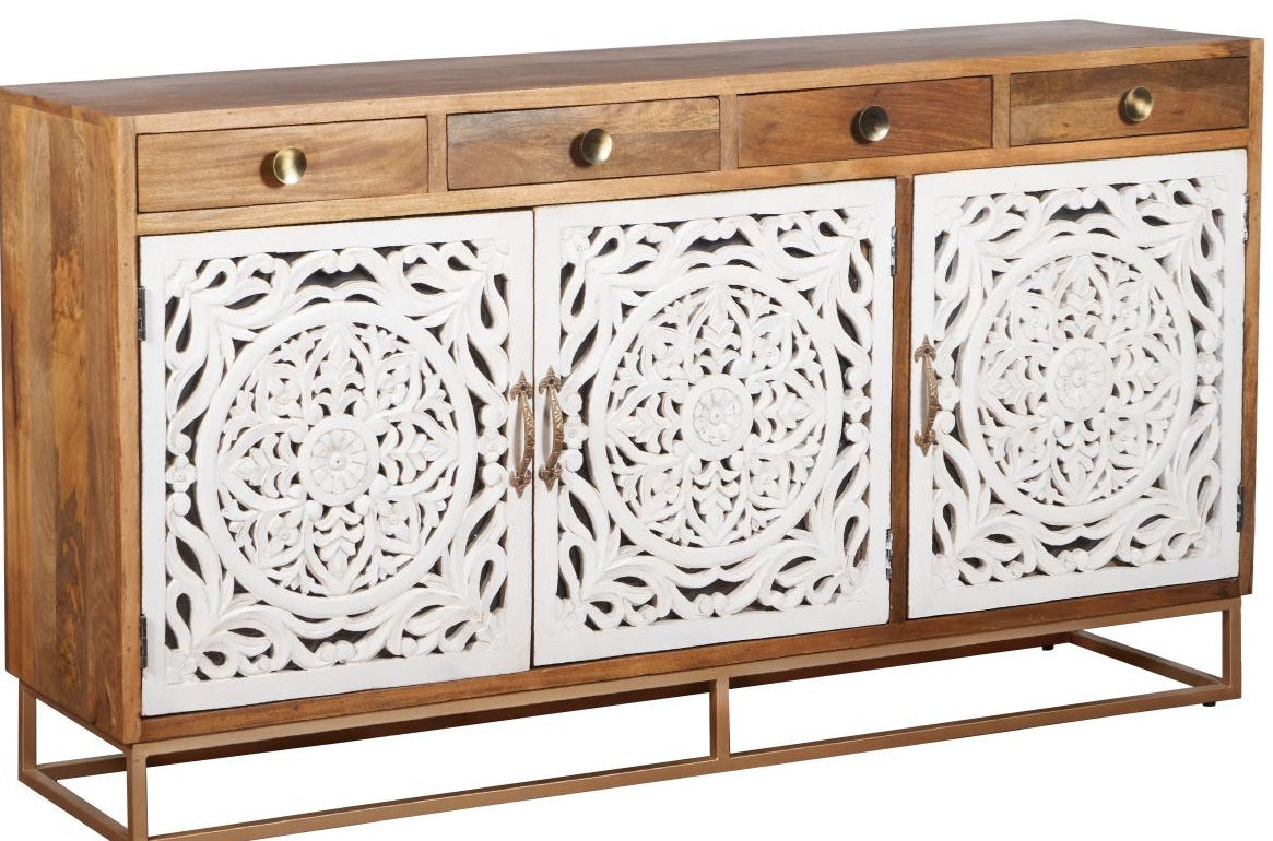 Peter Hand Carved Wooden Buffet