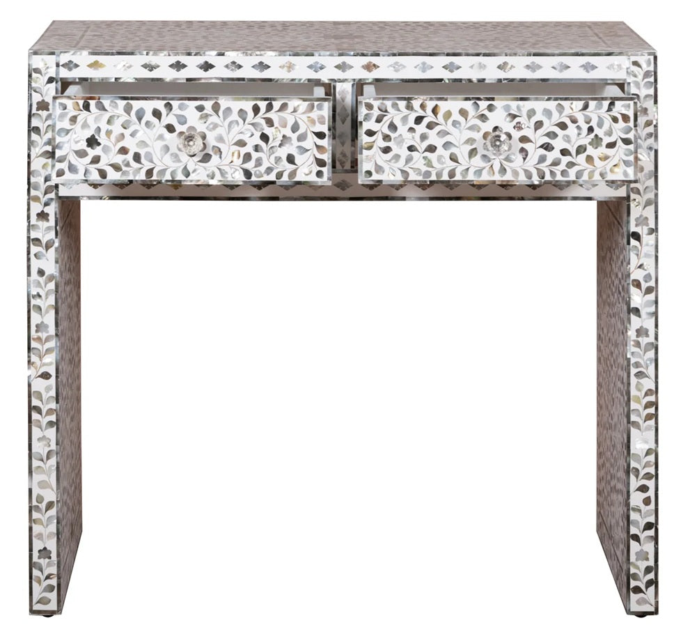 Audrey Mother of Pearl Inlay Console Table