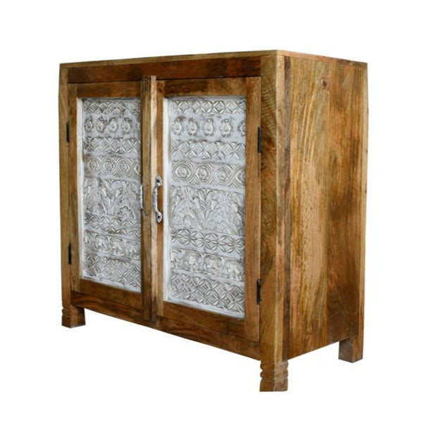 Anna Carved Wooden Cabinet